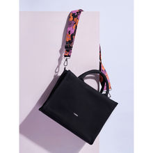 EcoRight Black Solid Satchel Handbag