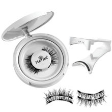 Matra False Magnetic Eyelashes & Applicator - No Glue Needed, Natural-looking & Reusable Fake Lashes