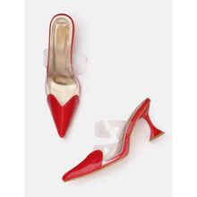 Zori World Amor Red Heart Toed Heels