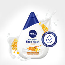 NIVEA Women Face Wash for Dry Skin, Milk Delights Honey