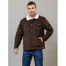 Club York Men Brown Cotton Jacket