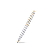 Sheaffer 9340 Gift 100 Ballpoint Pen - Bright Chrome with Gold Tone Trim