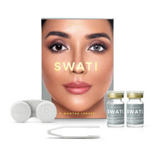 Swati Cosmetics Coloured Contact Lenses Graphite 6 months Power -2.00