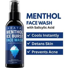 Arata Menthol Ice Burst Face Wash