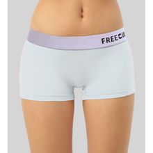 FREECULTR Womens Boy-shorts Micromodal Silver Fox Waistband Airsoft Antichaffing - Grey