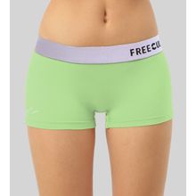 FREECULTR Womens Boy-shorts Micromodal Silver Fox Waistband Airsoft Antichaffing - Green
