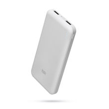 Itek 10000 mAh Ultra Compact Slim Power Bank with 2.1Amp 5V Fast Charge Type C & Micro Input (White)