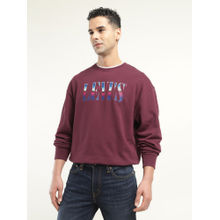Levi's Mens Red Crew Neck Sweatshirt