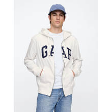 GAP Men'S Logo Regular-Fit Zip-Front Sweatshirt