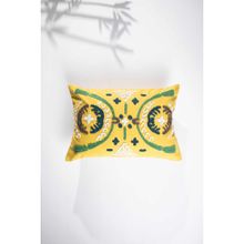 Freedom Tree Mirror Garden Pure Cotton And Polyester Multi-Colored Cushion Cover - 16 X 24 Inches