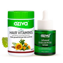 Oziva Advanced Hair Growth Serum And OZiva Hair Vitamins Capsule