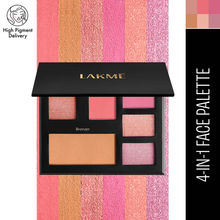 Lakme Glitterati Face Palette, High Pigment Payoff For Multi Use - Day Queen