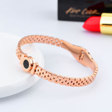 Yellow Chimes Rose Gold -Plated Surgical Stainless Steel Love Kada Bracelet