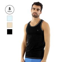 ALMO Fresco Slim Fit 100 Cotton Fashion Vest - Multi-color