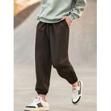 Bewakoof Heavy Duty 1.0 Men's Brown Super Loose Fit Brushed Joggers