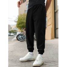 Bewakoof Men's Black Joggers