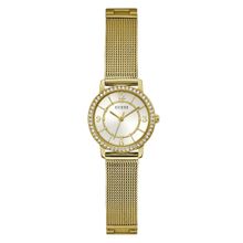 Guess Women White Round Stainless Steel Dial Analog Watch-GW0534L2