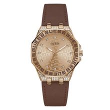 Guess Women Rose Gold Round Stainless Steel Dial Analog Watch-GW0547L2