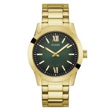 Guess Men Green Round Stainless Steel Dial Analog Watch-GW0574G2
