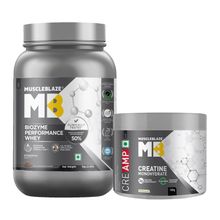 MuscleBlaze Biozyme Performance (Rich Chocolate,1 kg) & Creatine Monohydrate CreAMP(100 g)
