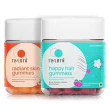 Nyumi Beauty Essentials Gummies for Strong Hair and Glowing Skin - Biotin, Zinc, Hyaluronic Acid