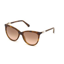Swarovski Sunglasses Brown Cat Women Sunglasses SK0226 56 52G