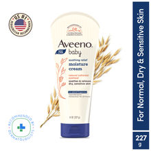 Aveeno Baby Soothing Relief Face & Body Moisture Cream | Oatmeal for Dry, Sensitive & Gentle Skin
