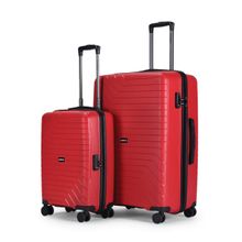 CARRIALL Red trolley bag Small and Large (Set of 2)