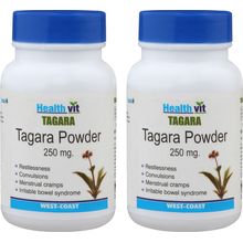 HealthVit Tagara Powder 250mg Capsules For Sleep Disorders (Pack Of 2)