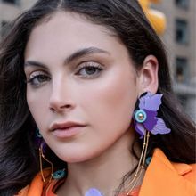 THE YV BRAND BY YASHVI VANANI The Purple Orchid Earrings