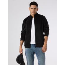 Pepe Jeans Men Black Textured Sweatshirts