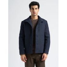 SELECTED HOMME Wool Blend Blue Jacket