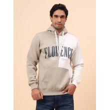 Cantabil Breathable & Soft Regular Fit Beige Hoodie