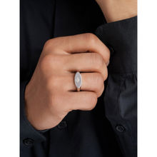 Zavya Classic Rhodium Plated 925 Sterling Silver Men's Ring