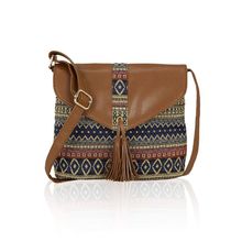 KLEIO Jacquard Stylish Sling Bag For Women&Girls (Multi Color) (Ezl3003Kl-M1)