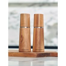 Cole and Mason Marlow Acacia Salt and Pepper Mills For thinKitchen Acacia Wood 185 mm