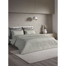 Ddecor Live Beautiful 100% Cotton 210 TC Embroidery Spread - PQB13 - Platinum - Silver Moon (King)