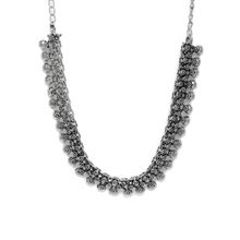 LAIDA Silver Oxidized Handcrafted Necklace