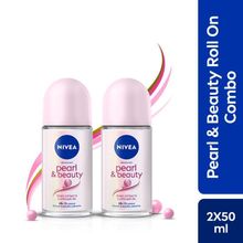 NIVEA Bestselling- Smooth Underarms Deo Roll On Combo With Pearl Extracts & 0% Alcohol