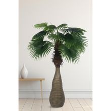 Home Bloom Decoration Real Touch Artificial Bottle Fan Palm Plant