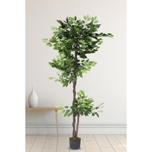 Home Bloom Decoration Artificial Topiary Ficus Plants