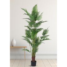 Home Bloom Artificial Areca Palm Plants for Indoor & Outdoor with Pot