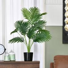 Home Bloom Artificial Areca Palm Plant for Home Office Decor with Pot