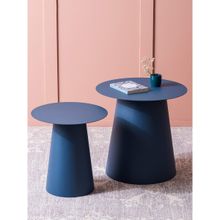 Nestroots Blue Canyon Metallic End Table (Pack of 2)