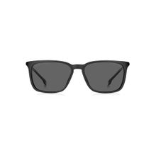 Hugo Boss Men UV Protected Polarized Full Rim Grey Lens Rectangle Sunglasses - 20340400356M9 (56)