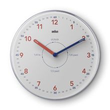 Braun Time Teachers Wall Clock White