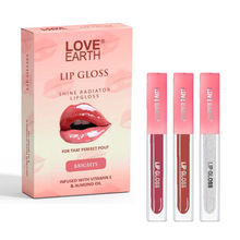 Love Earth Liquid Lip Gloss Brights - Pack of 3
