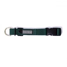 Heads Up For Tails Classic Nylon Dog Collar - Olive Green