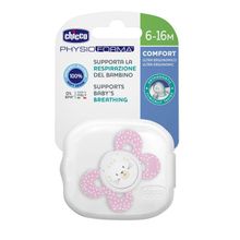 Chicco Physio Comfort Silicone Soother (6-16M) - Pink
