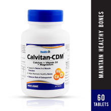 Healthvit CalVitan-CDM Calcium + Vitamin D3 + Magnesium 60 Tablets